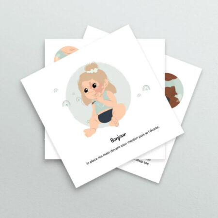 Carte bébé signe mes mots magiques