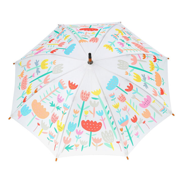 Parapluie, Fleurs vertes – Image 2