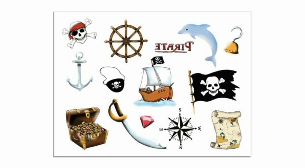 Tatouage éphémère Mini Piraterie