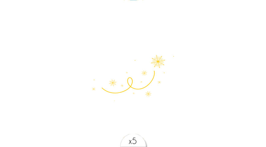 Envolée de flocons x5 - Sioou