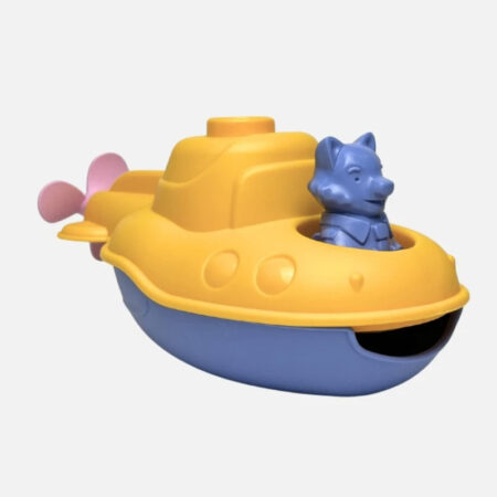 sous-marin jaune et bleu