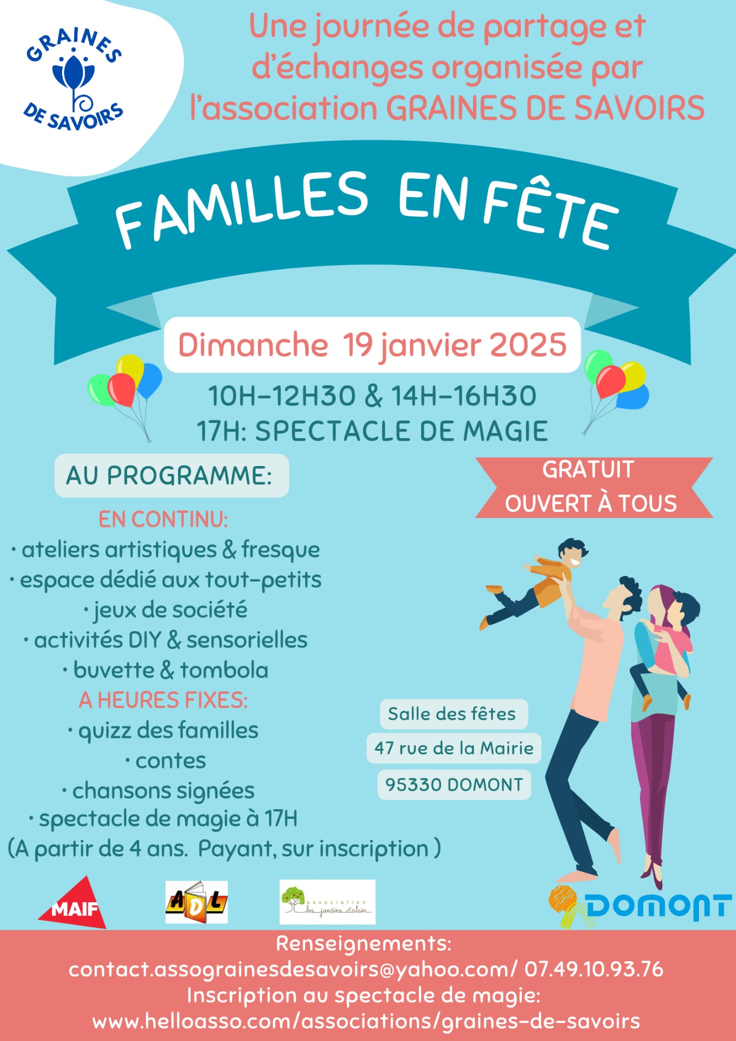 famille en fetes domont