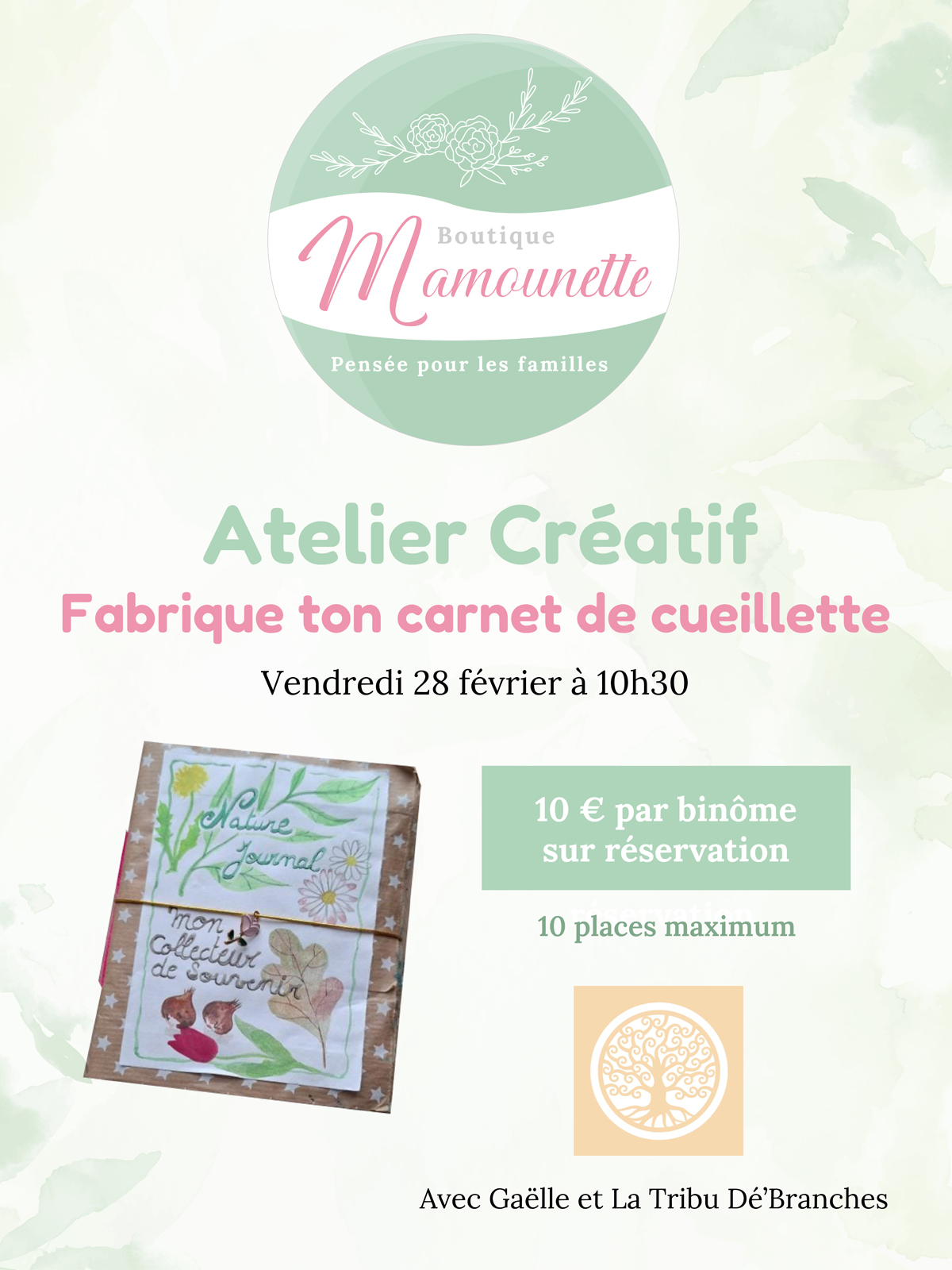carnet cueillette