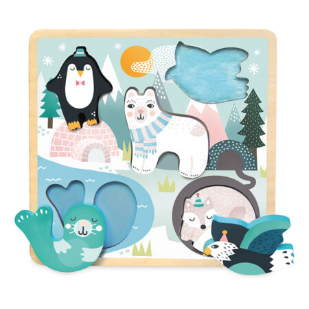Puzzle encastrement tactile - Banquise
