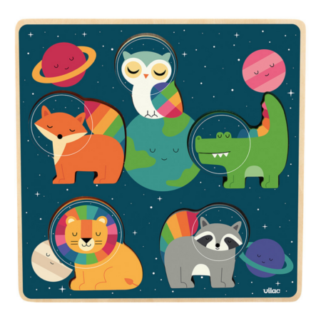 Puzzle encastrement tactile - Espace