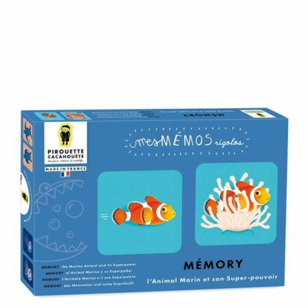 Jeu de Mémory Animaux marins et Super-pouvoirs