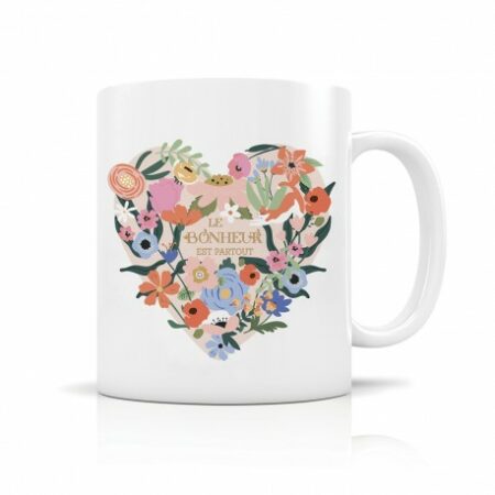 Mug céramique 350ml - Le bonheur est partout