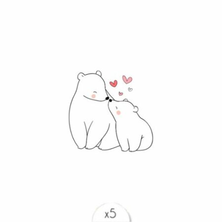 Maman et bébé ours
