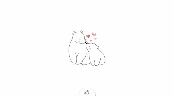 Maman et bébé ours