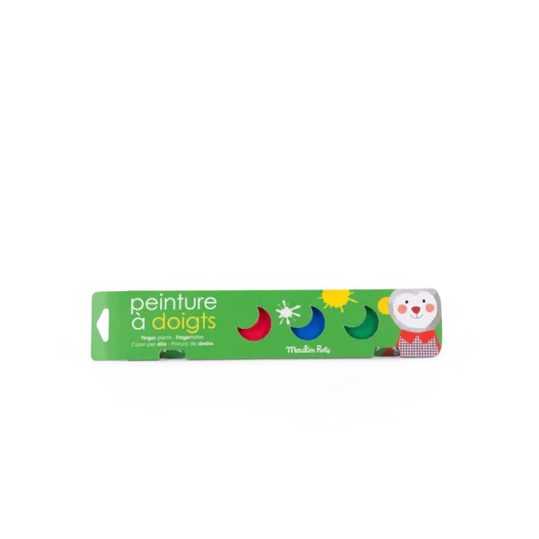 Les Popipop 6 petits pots de peinture à doigts