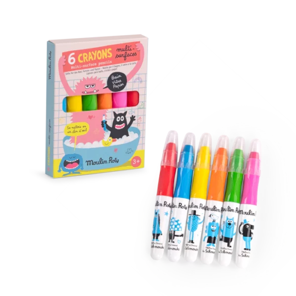 6 crayons multisurfaces