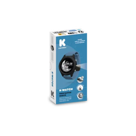 montre interactive bleue
