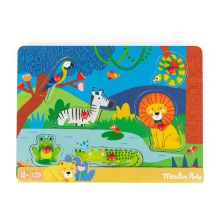 Puzzle sonore animaux en bois