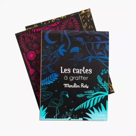 carte à gratter bleu