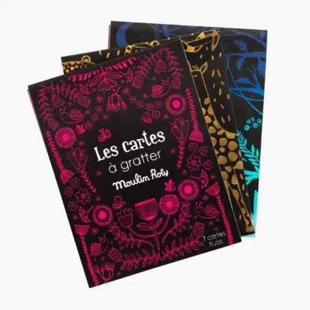 carte à gratter rose