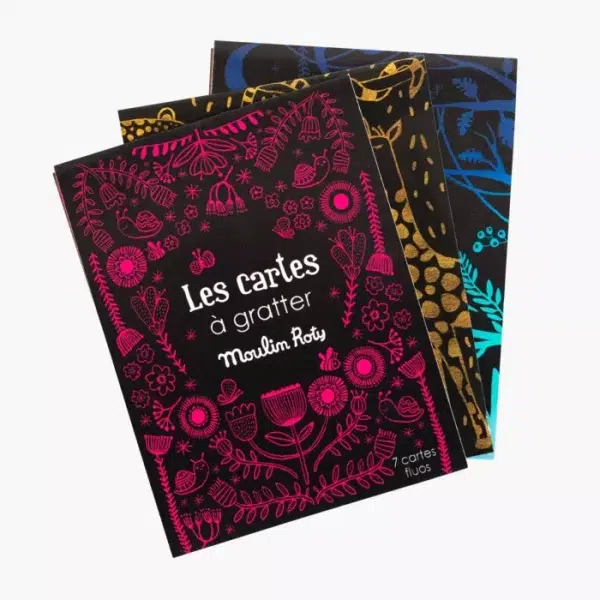 carte à gratter rose