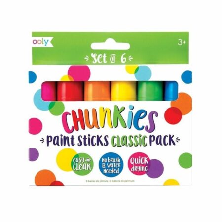 OOLY, crayons de couleur Chunkies, classique, 6 pièces