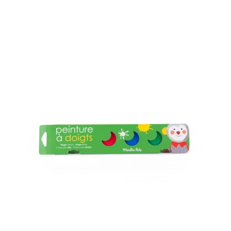 6 petits pots de peinture à doigts