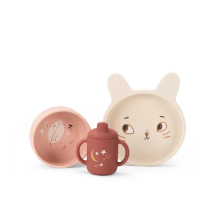 Set vaisselle silicone Après la Pluie