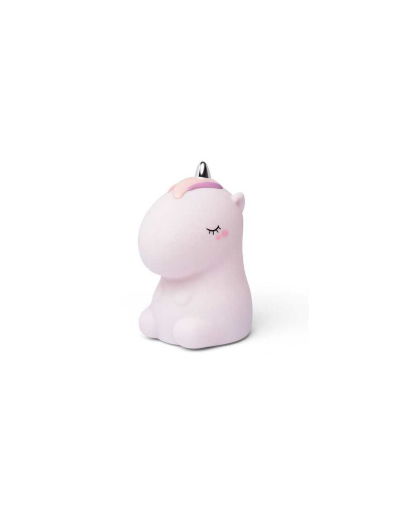 Veilleuse licorne rose pailletée