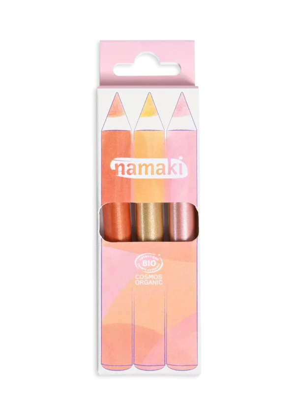 Crayons de maquillage pailletés Jumbo • Cuivre-Or-Rose