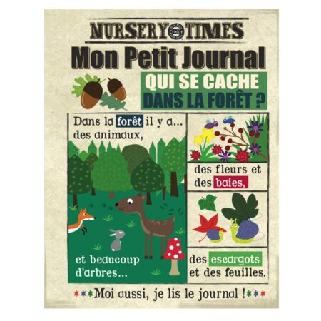 Livre bébé en tissu DANS LA FORÊT (dès 3 mois)