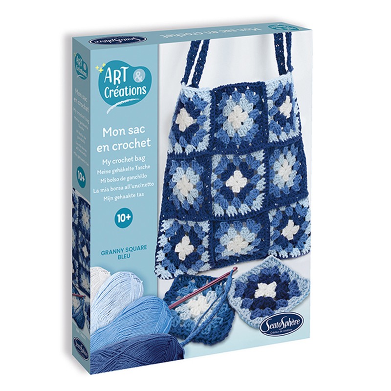Mon Sac en Crochet Bleu