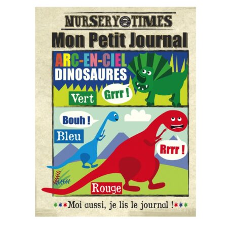 Livre bébé en tissu LES DINOSAURES (dès 3 mois)