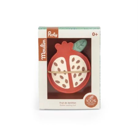 Jouet de dentition en caoutchouc naturel fruit
