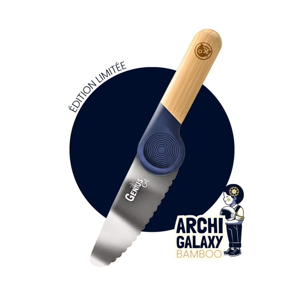 Couteau éducatif Genius Cut bleu