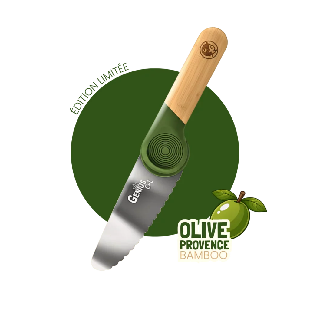 Couteau éducatif Genius Cut vert olive