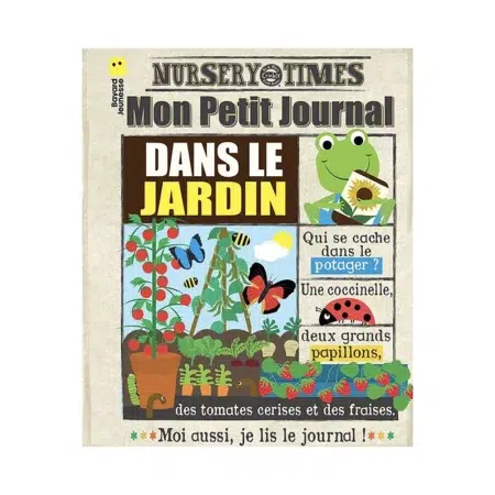 Journal bébé tissu Dans le jardin