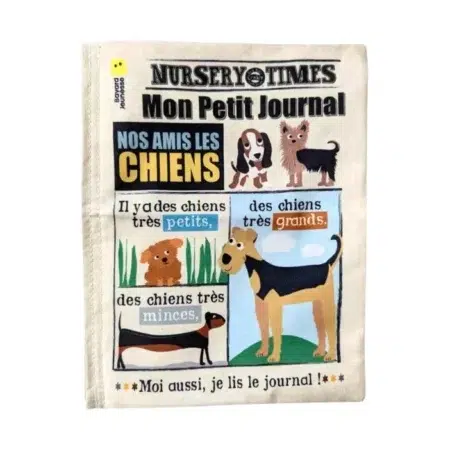 Journal bébé tissu les chiens