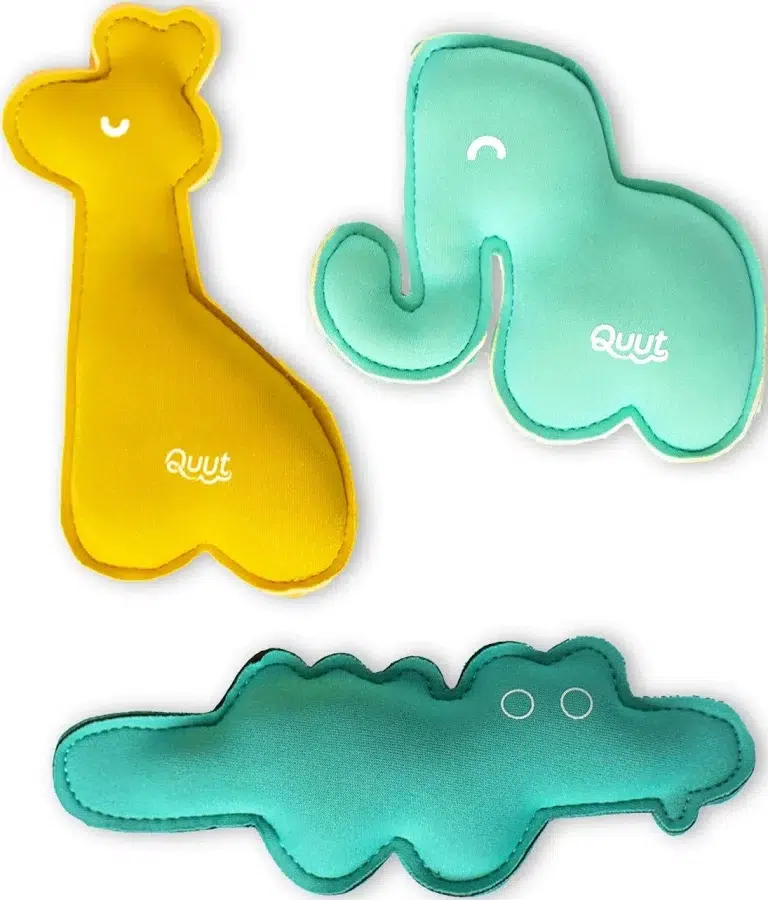 Quut Jouets de bain en néoprène Vert ( Safari )