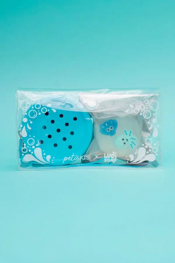 Coffret savon et porte savon personnalisable Petikids × Ludi Soap - Océan