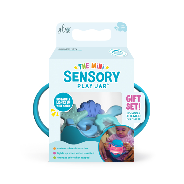 MINI SENSORY JAR BLUE WITH FILLERS