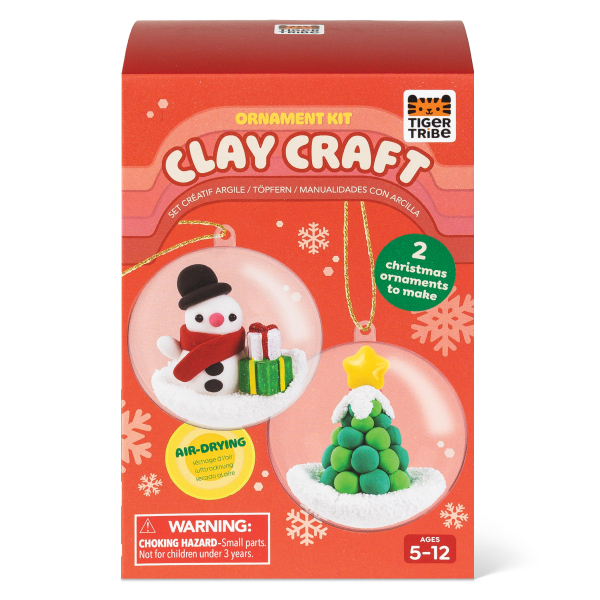 CLAY CRAFT KIT SNOWMAN AND TREE