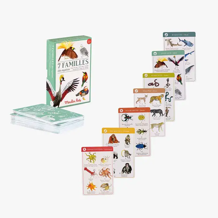 Jeu de 7 familles des espèces