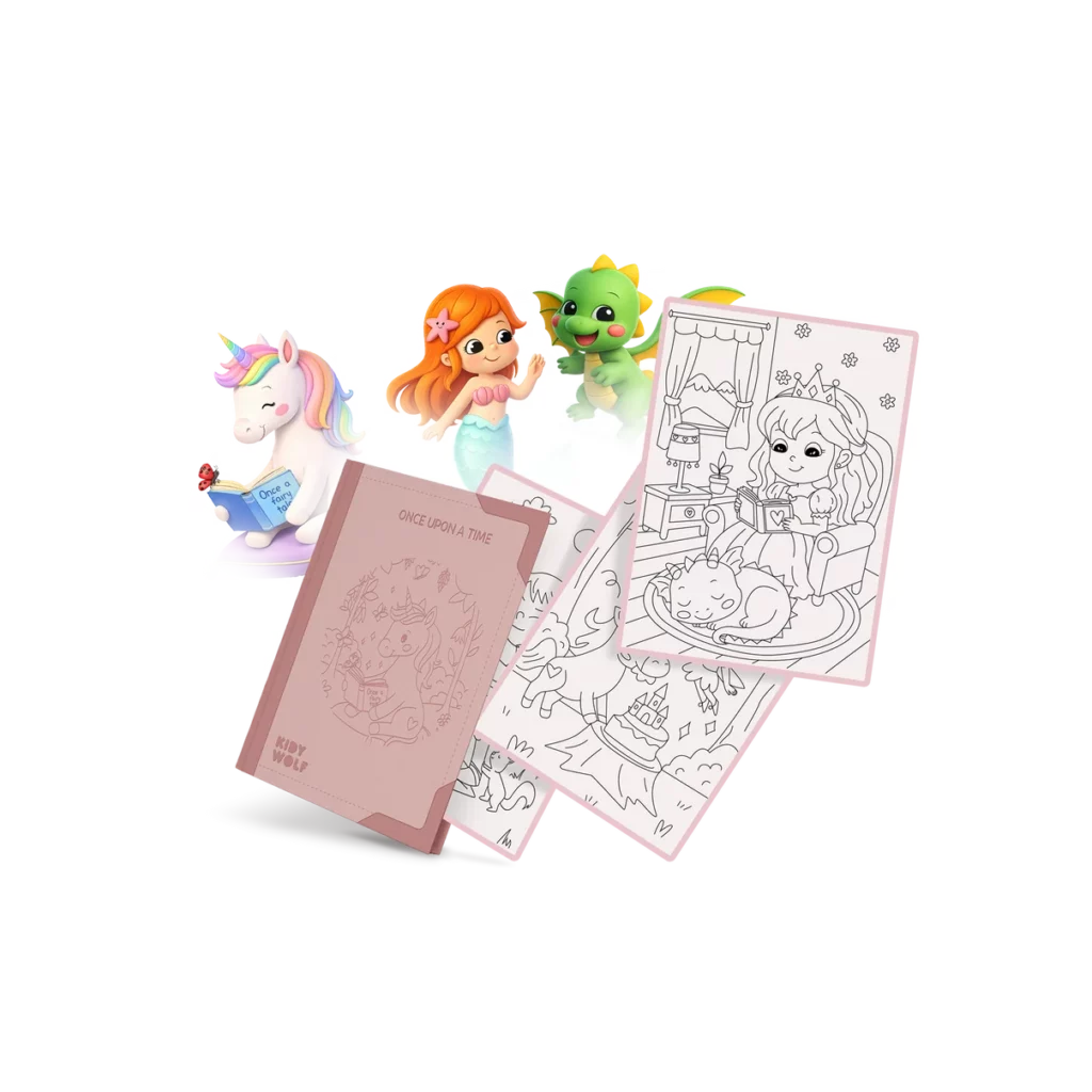 RECHARGE KIDYDRAW-PAD 30 dessins à décalquer dès 6 ans - Il était une fois