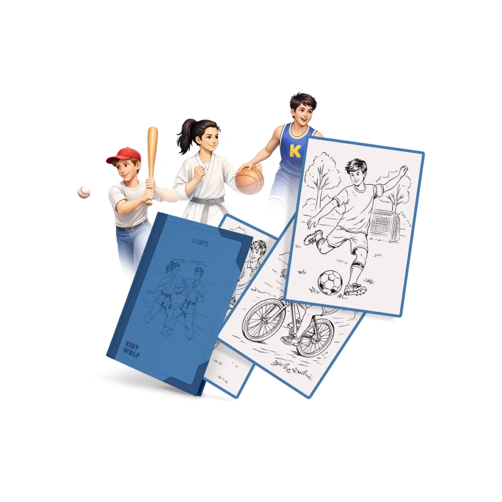 RECHARGE KIDYDRAW-PAD 30 dessins à décalquer dès 8 ans - Sports