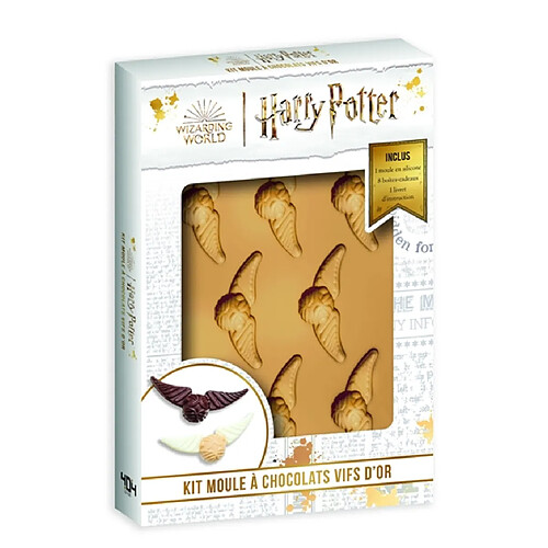HARRY POTTER -KIT DE PATISSERIE ET MOULES - FABRIQUE TON VIF D'OR EN CHOCOLAT !