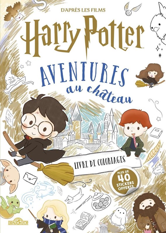 HARRY POTTER LIVRE DE COLORIAGES AVENTURES AU CHATEAU